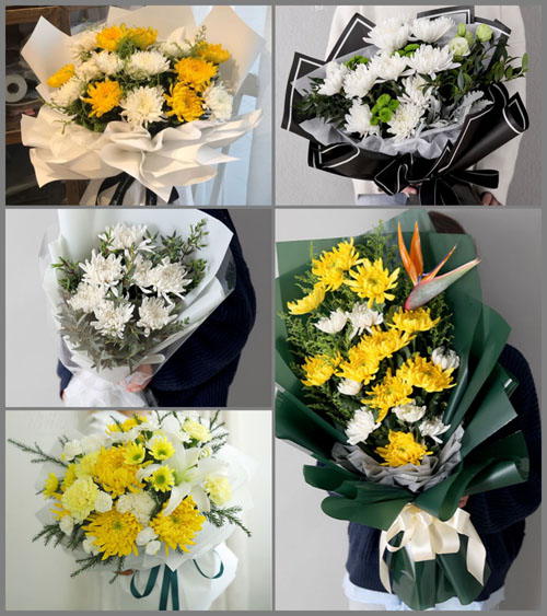 山西忻州五台县灵境乡西湾子村白事花束代送